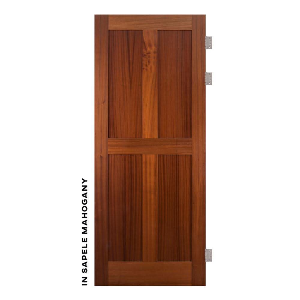 Mid-Century Modern 4 Panel Swinging  Interior Door