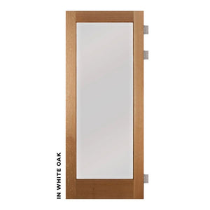 Single Panel Swinging Glass Barn Door - Sliding Barn Door Hardware