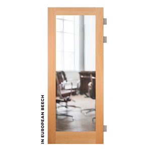 Classic Swinging Barn Door With Mirror 