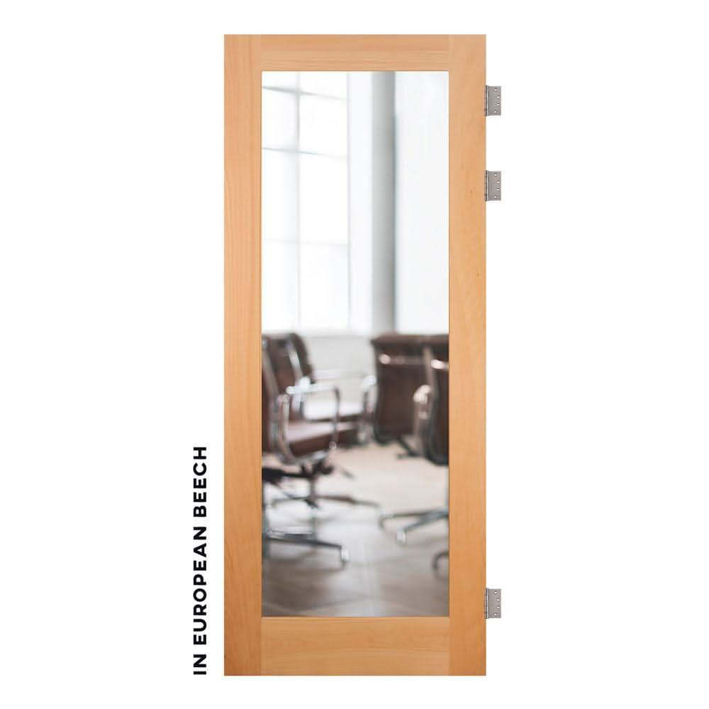 Classic Swinging Barn Door With Mirror 