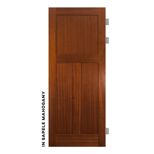 Shaker Style Low T Panel Swinging Door - Sliding Barn Door Hardware by RealCraft