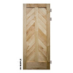 Mountain Chevron Swinging Barn Door - Sliding Barn Door Hardware by RealCraft