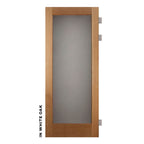Single Panel Swinging Glass Barn Door - Sliding Barn Door Hardware