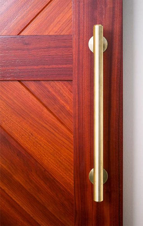 Solid Brass Swiss Rod Large Barn Door Handle