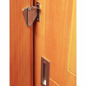 The Teardrop Lock - Privacy Sliding Door Latch Lock - Sliding Barn Door Hardware by RealCraft