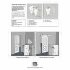 The Teardrop Lock - Privacy Sliding Door Latch Lock - Sliding Barn Door Hardware by RealCraft