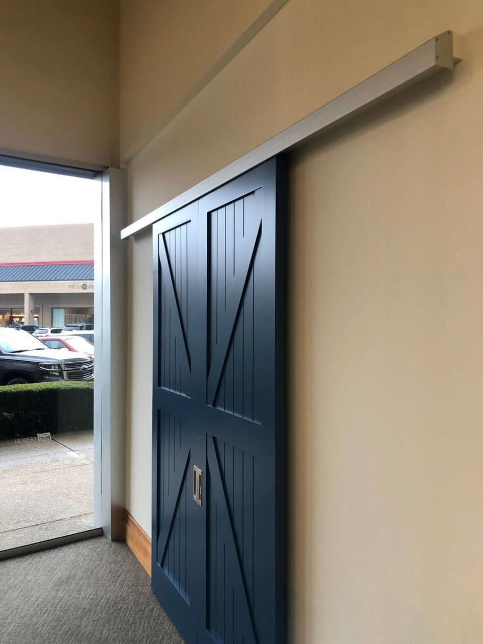 Wall Mount Sliding Door Track Kit - Sliding Barn Door Hardware by RealCraft