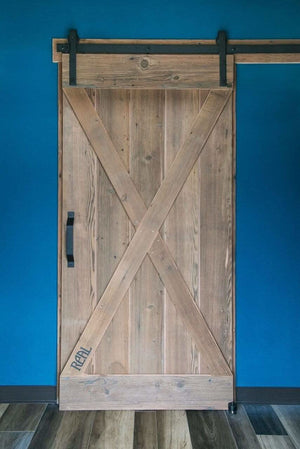 Wall Mounted Roller Sliding Barn Door Guide - Sliding Barn Door Hardware by RealCraft