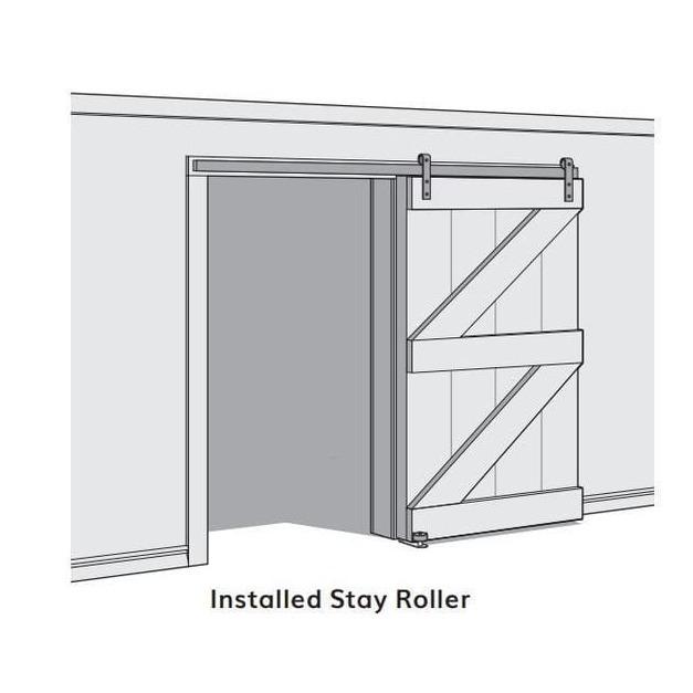 Wall Mounted Roller Sliding Barn Door Guide - Sliding Barn Door Hardware by RealCraft