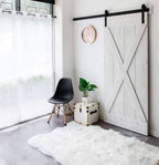 Weathered Wood Sliding Barn Door Kit - Sliding Barn Door Hardware by RealCraft